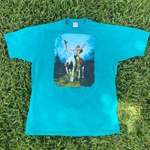 Vintage 80s 90s Native American Indian Art T-Shirt Jerzees Single Stitch • Sz XL